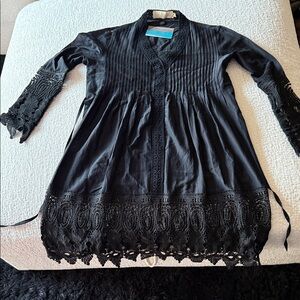 Elegant Black Long Sleeve Dress